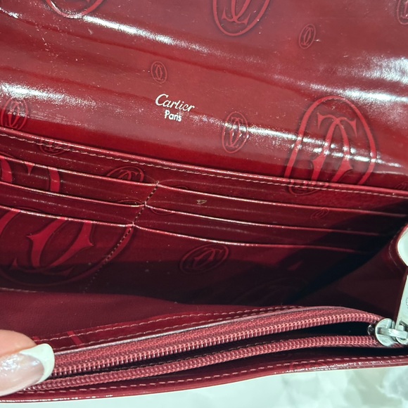Cartier Happy Birthday Patent Leather Envelope Long wallet - Picture 9 of 16